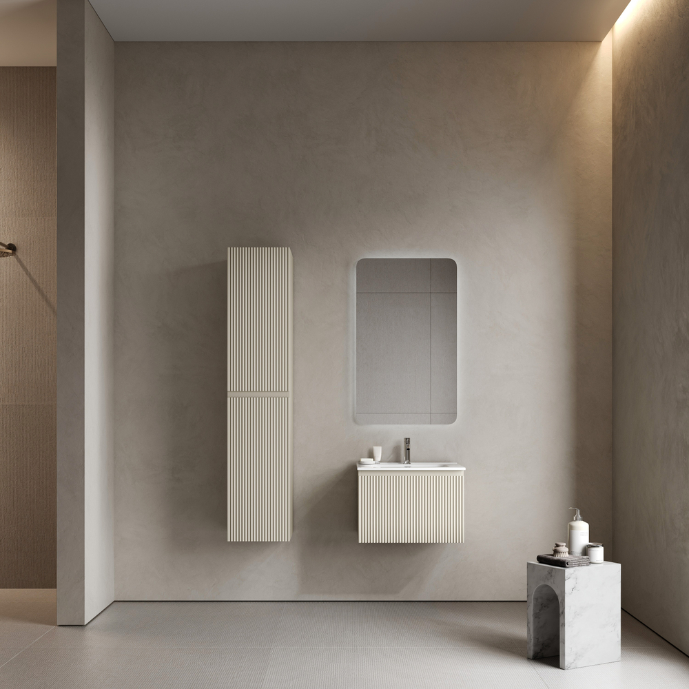Тумба подвесная Sancos Snob R 1.0 с одним ящиком 590х445х406, Beige Soft, SNR1.060CE, арт. SNR1.060CE