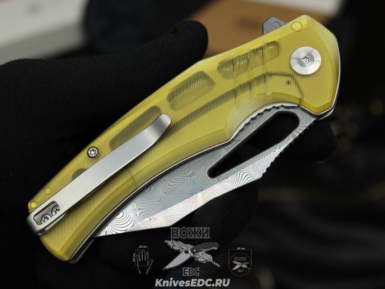 Нож складной CIVIVI BullTusk C23017-DS1 сталь клинка Stainless Damascus, рукоять Ultem