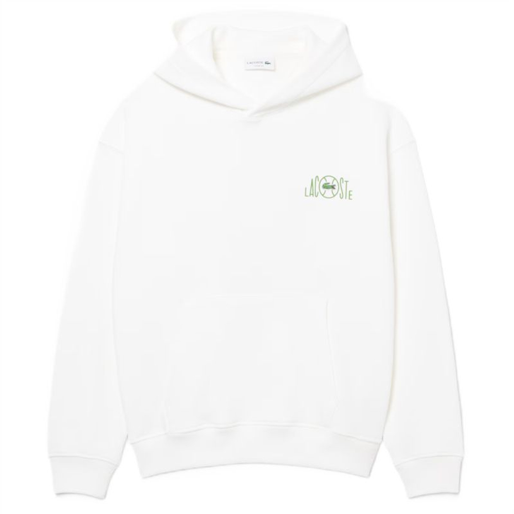 Мужская теннисная кофта Lacoste Multi Print Fleece - white