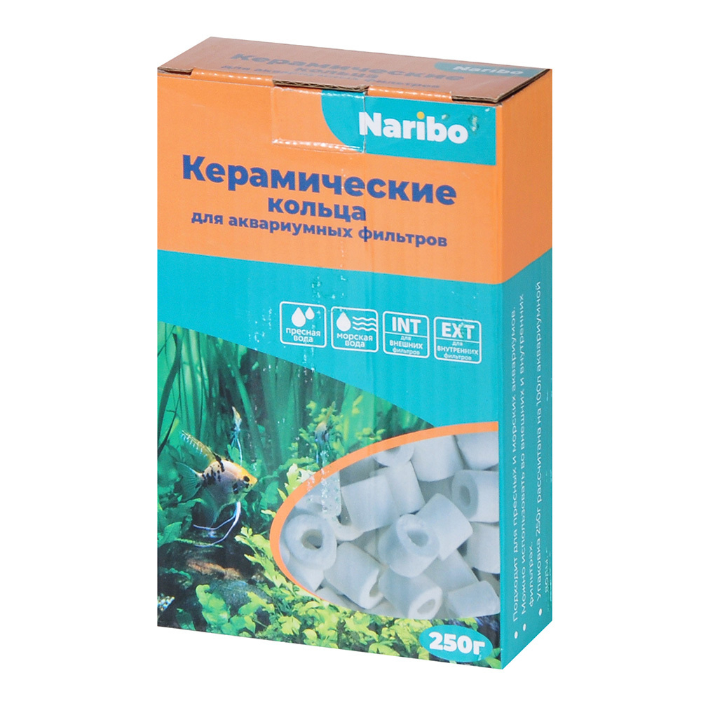 NARIBO Керамические кольца для аквариумных фильтров, 250г
