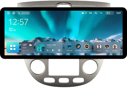 Магнитола для Chevrolet Lacetti хэтчбек (климат) - Teyes CC4 монитор 12.3" 2K QLED + рамка 9, Android 14, Быстрейшая, Snapdragon 680, DSP, CarPlay, 4G SIM-слот