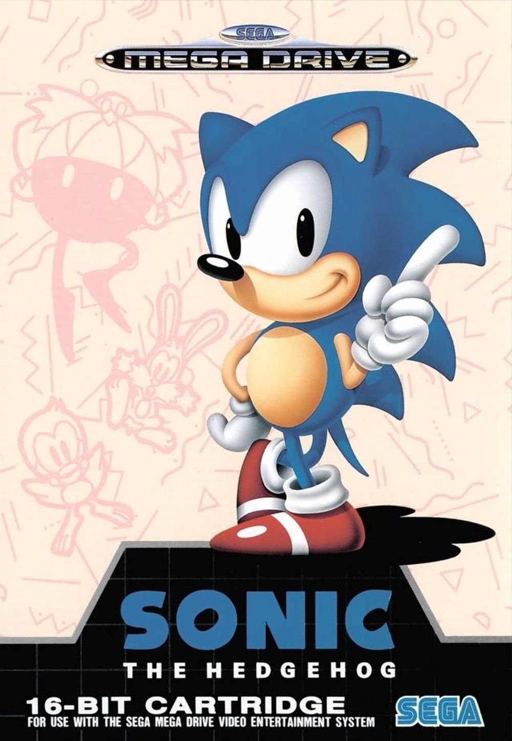 Обложка на паспорт Sonic Sega