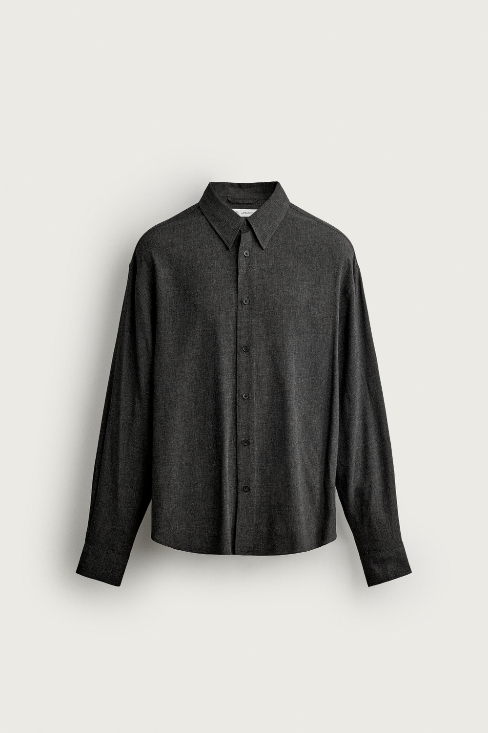 РУБАШКА ИЗ ВИСКОЗЫ КЛАССИЧЕСКОГО КРОЯ — ZARA
