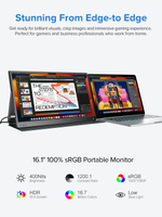 16.1" Портативный монитор UPERFECT Ucolor J4 FHD 1920x1080, 144 Гц, IPS