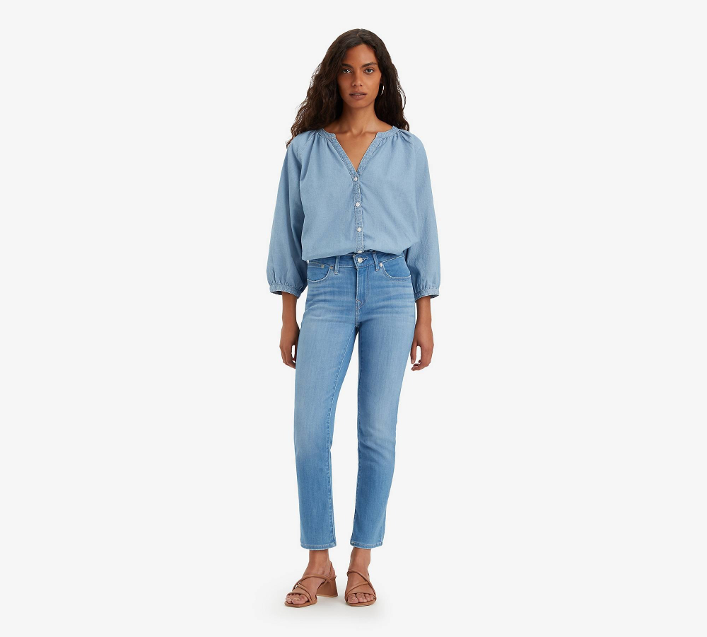 Джинсы женские LEVI'S 712 SLIM WELT POCKET LIGHT INDIGO - WORN IN