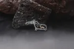 Брошь Лосиха с лосёнком