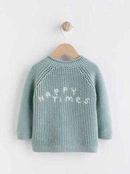 Вязаный кардиган для малышей Next K82-049, Мятный