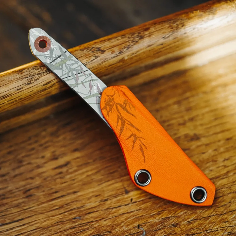 Нож NC Custom KOI Tiger, Orange
