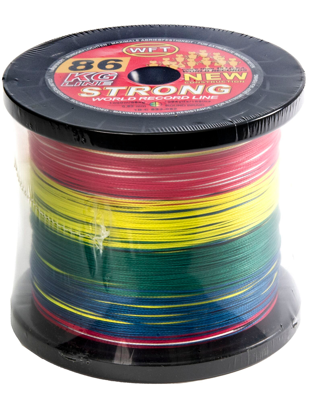 Леска плетёная WFT KG STRONG Multicolor 1000 м, 0,52 мм