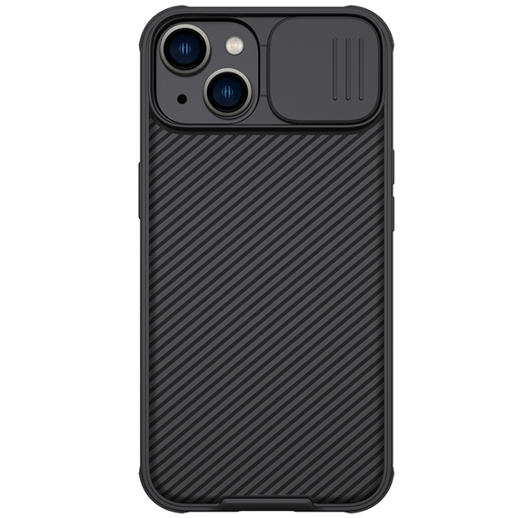 Двухкомпонентный чехол от Nillkin на iPhone 14 и 13, с сдвижной шторкой для камеры, серия CamShield Pro