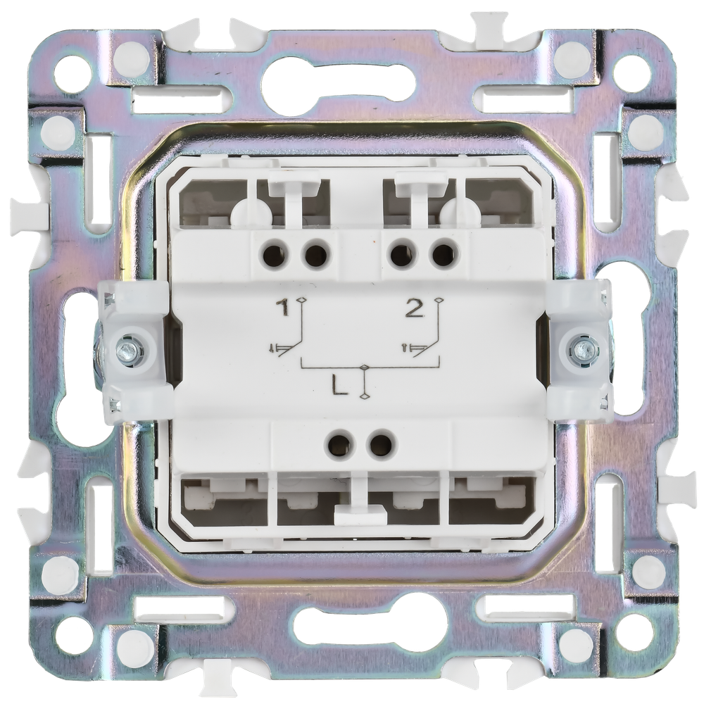 SKANDY Выключатель жалюзи 10А SK-V12T титан IEK
