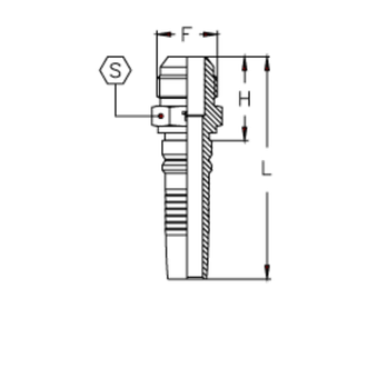 Фитинг DN 25 JIC (Ш) 1.5/16 Interlock