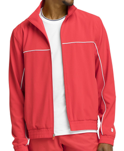 Мужская теннисная толстовка Wilson Team Woven Colorblock - infrared