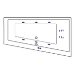 Акриловая ванна Excellent Sfera P Line 170x100 WAEX.SFP17.LINE
