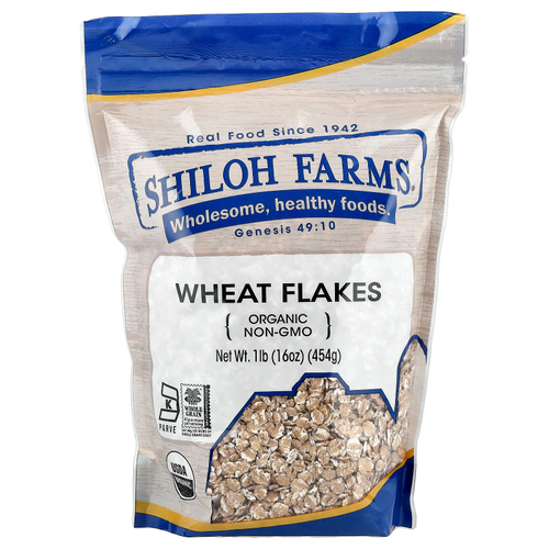 Shiloh Farms, органические пшеничные хлопья, 454 г (16 унций)