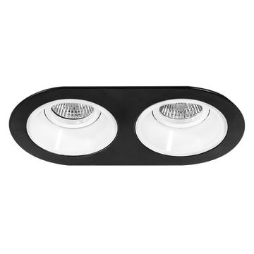 Встраиваемый точечный светильник D6570606 черный/белый Domino Lightstar