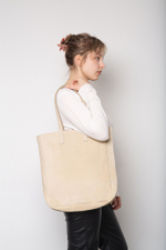 сумка шоппер агат светло-бежевый замша