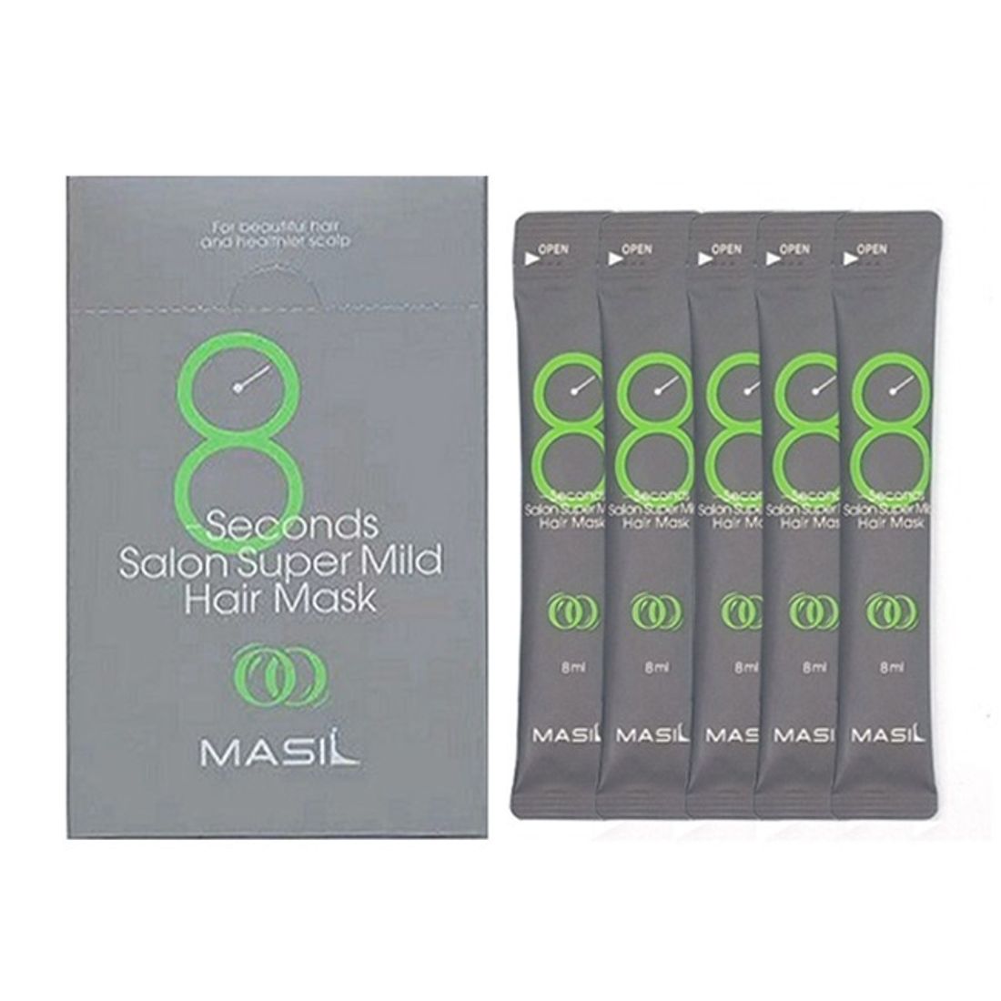 Восстанавливающая маска для ослабленных волос Masil 8 Seconds Salon Super Mild Hair Mask 8мл