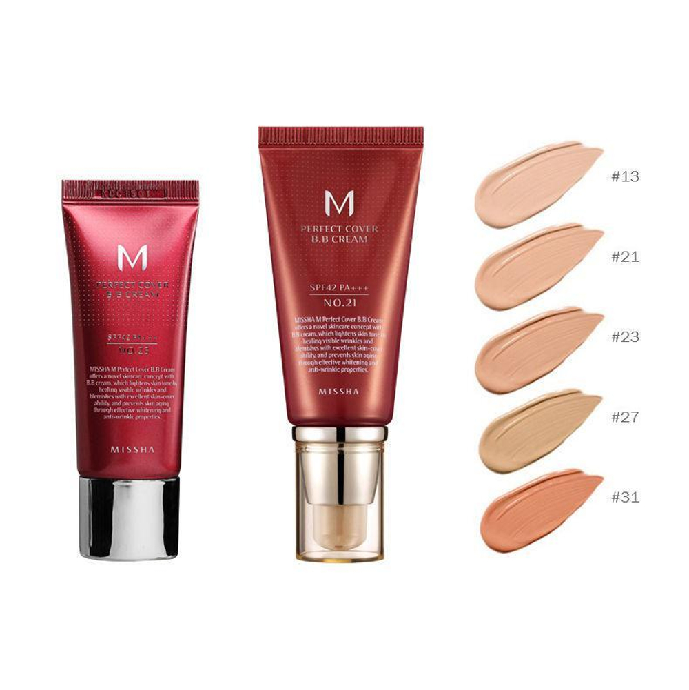 Тональный крем MISSHA M Perfect Cover BB Cream SPF42/PA+++ (No.23/Natural Beige) 50ml