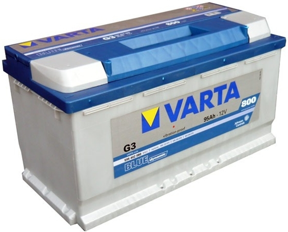 Аккумулятор 95 А/ч VARTA BLUE DINAMIC G3 (595 402) обр.п