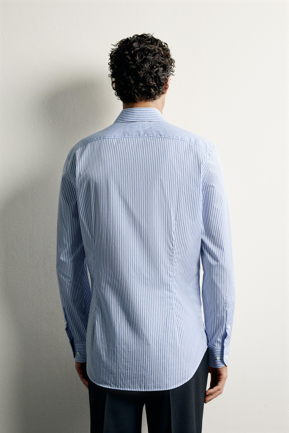 РУБАШКА SLIM FIT В ПОЛОСКУ — ZARA