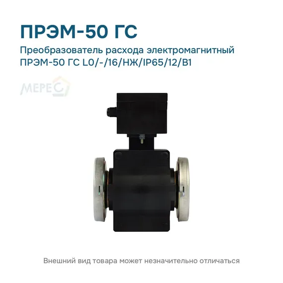 Преобразователь расхода электромагнитный ПРЭМ-50 ГС L0/-/16/НЖ/IP65/12/B1