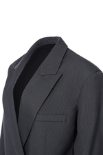 “Striped wool jacket” Двубортный жакет из шерсти.
