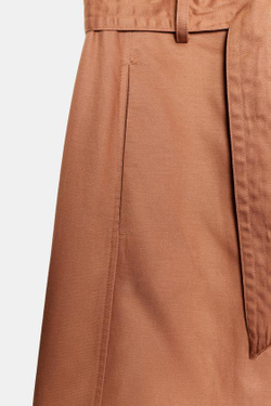 ZARA ДЛИННЫЕ ШОРТЫ С РЕМНЕМ, МЕДНЫЙ