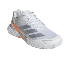 Женские теннисные кроссовки Adidas Defiant Speed 2 W — cloud white/halo blue/beam orange