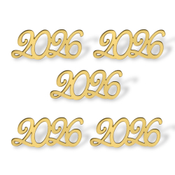 Топпер Мини "2026" ТМ6216 5см 5шт акрил