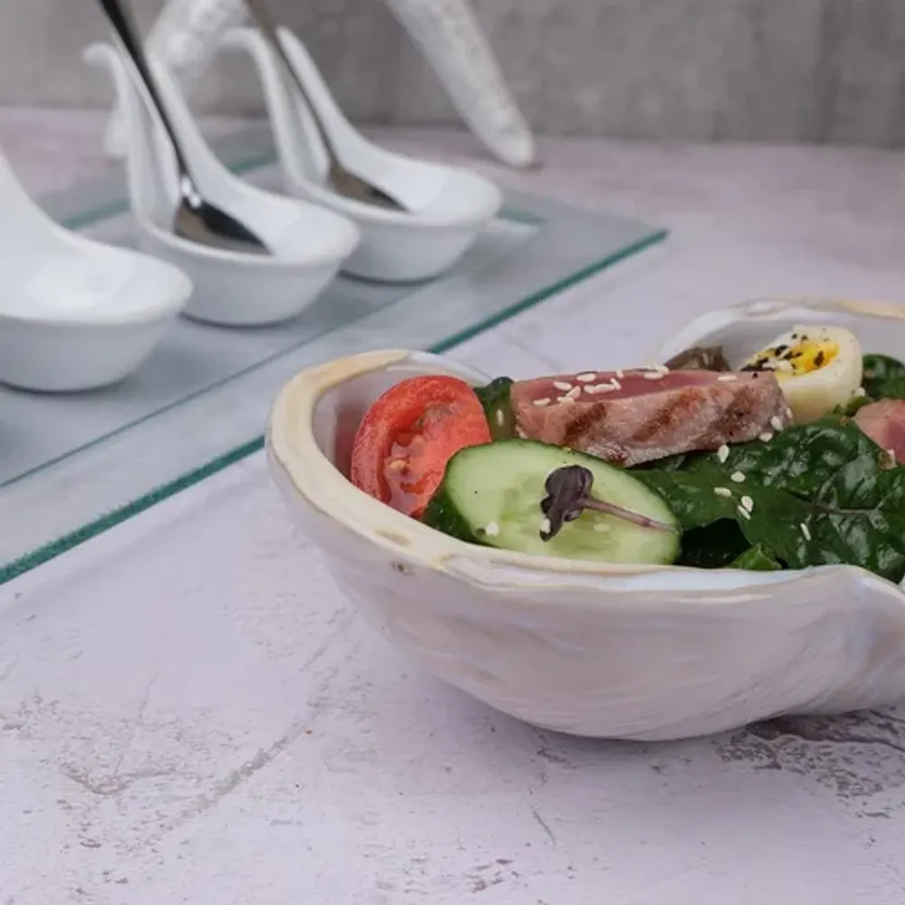 Салатник 120 мл 19*12 см h5,5 см емкость для закусок Gray Shell Frutti di Mare P.L. [1]