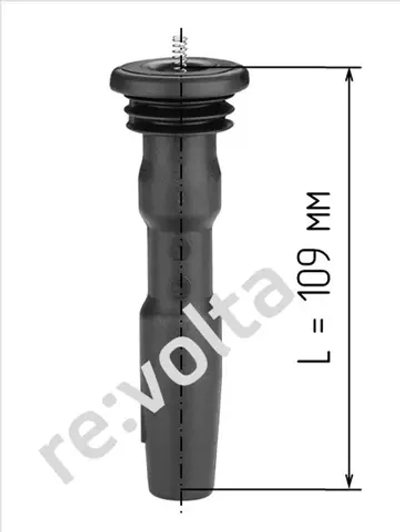 Наконечник - изолятор катушки зажигания Volkswagen, Audi, Seat, Skoda / RVLT-68