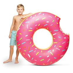 Круг надувной strawberry donut