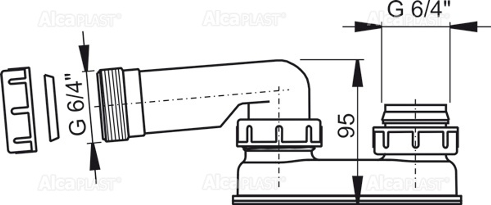 Гидрозатвор  A53 6/4