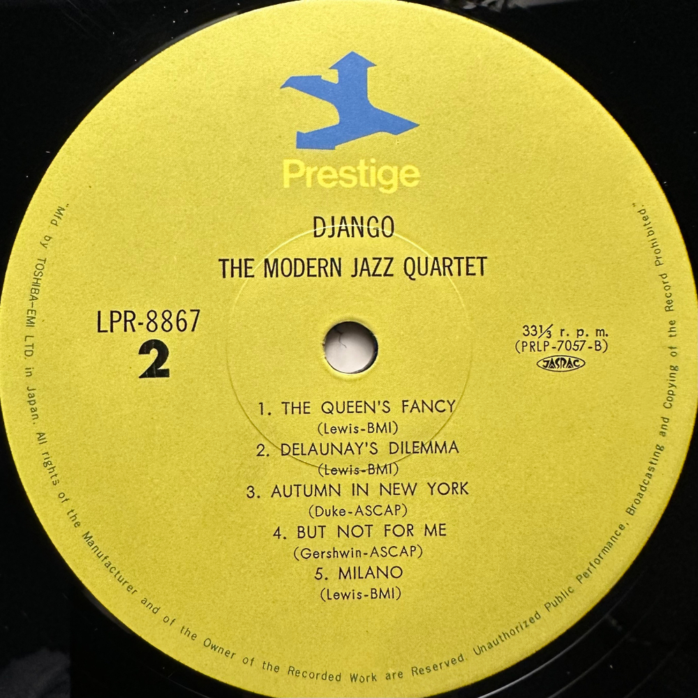 Modern jazz quartet  ‎– Django (Япония 1973г.)