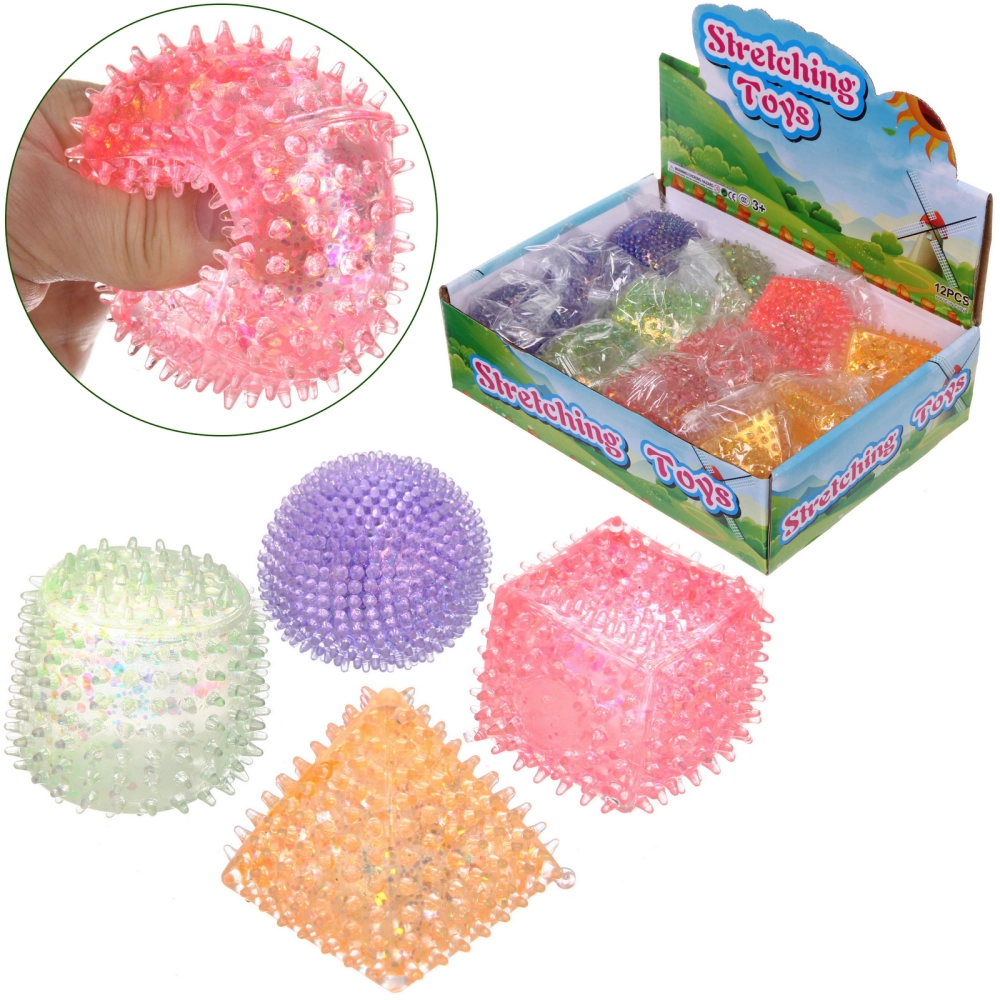 Игрушка «Геометрия» мялка, 6,5 см, микс
