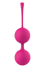 Набор розовых вагинальных шариков PLEASURE BALLS & EGGS DUO BALL SET (Цвет: розовый)
