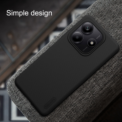 Тонкий жесткий чехол от Nillkin для Xiaomi Redmi Note 14 5G (версия Глобал), серия Super Frosted Shield
