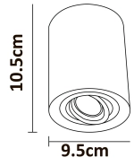 Точечный накладной светильник Arte Lamp FALCON A5645PL-1BK, 1хGU10