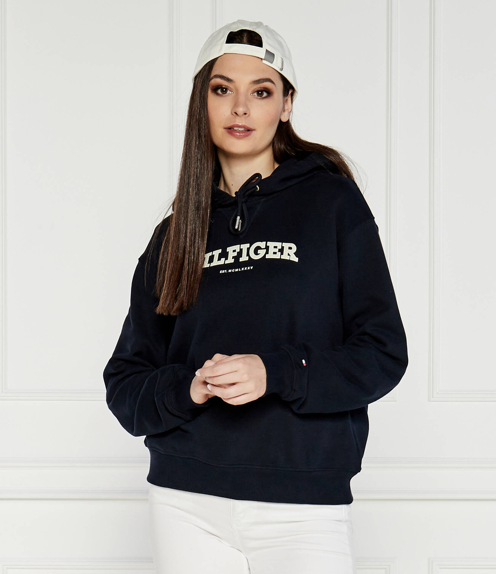 Худи REG MONOTYPE FLOCK Tommy Hilfiger - темно-синий(WW0WW41236)