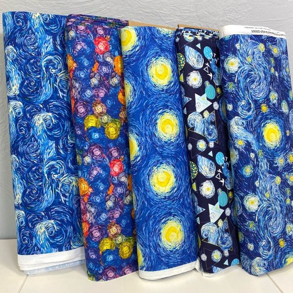ВАН ГОГ # 5, отрез 90 см, хлопок Handmade Fabrics 4