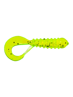 Приманка ZUB-TWIST-NANO  30мм(1,2")-15шт, (цвет 310) желтый с блестками