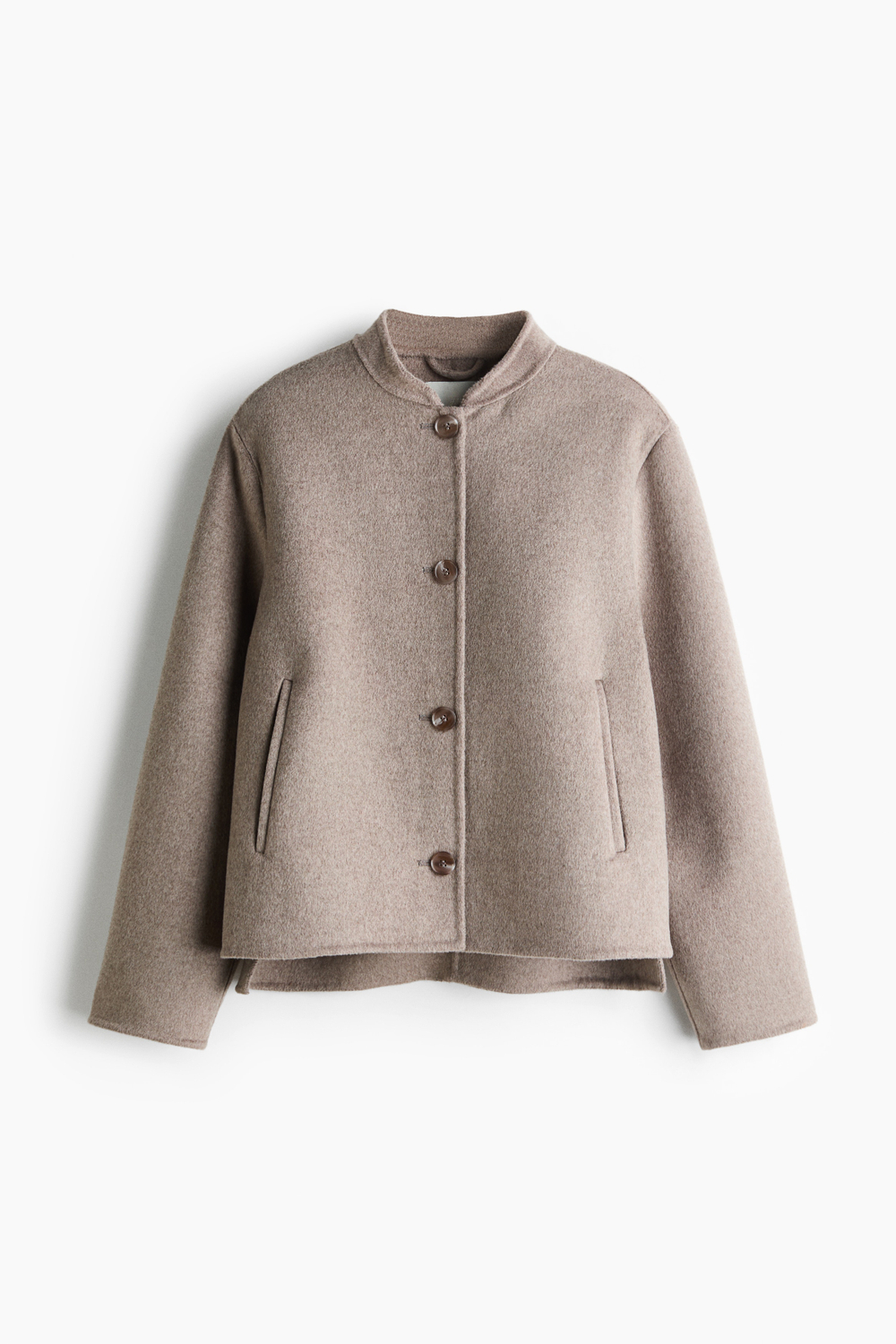 Короткая куртка ручной работы из смеси с шерстью - H&M