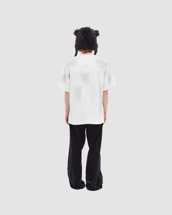 i.h.f. mud washed white t-shirt