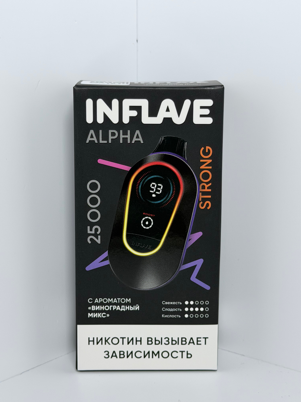 Inflave Alpha 25000 Strong Виноградный Микс