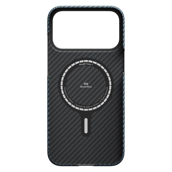 Чехол Pitaka Edge Case для iPhone 17 Pro Max, Синий | Black/Blue