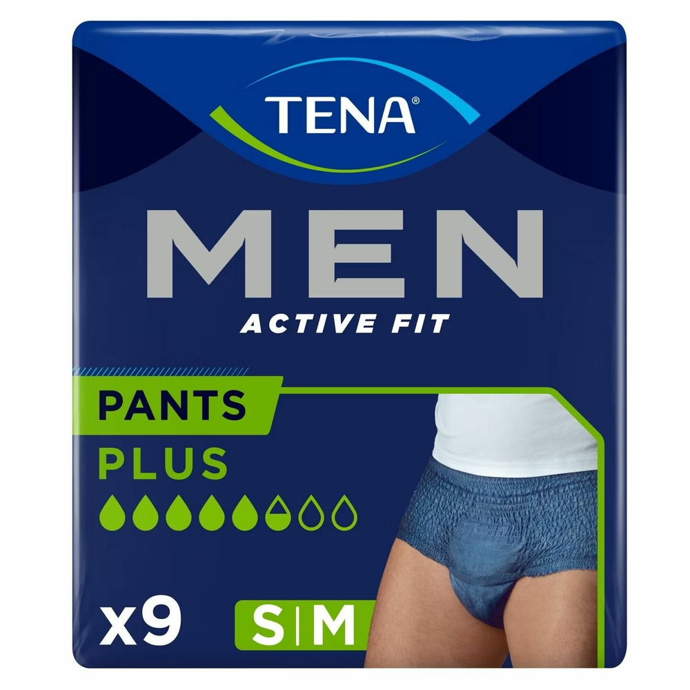 Подгузники-трусы мужские Tena MEN Active Fit Pants Plus S/M 8 шт (Из Финляндии)
