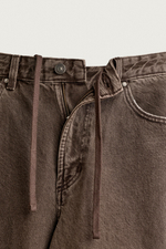 БРЮКИ BARREL FIT НА КУЛИСКЕ — ZARA
