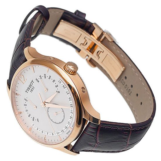 Мужские швейцарские часы Tissot T063.637.36.037.00 Tradition Perpetual Calendar
