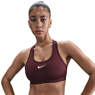 ТОП теннисный Nike Swoosh Medium Support Non-Padded Sports - burgundy crush/white